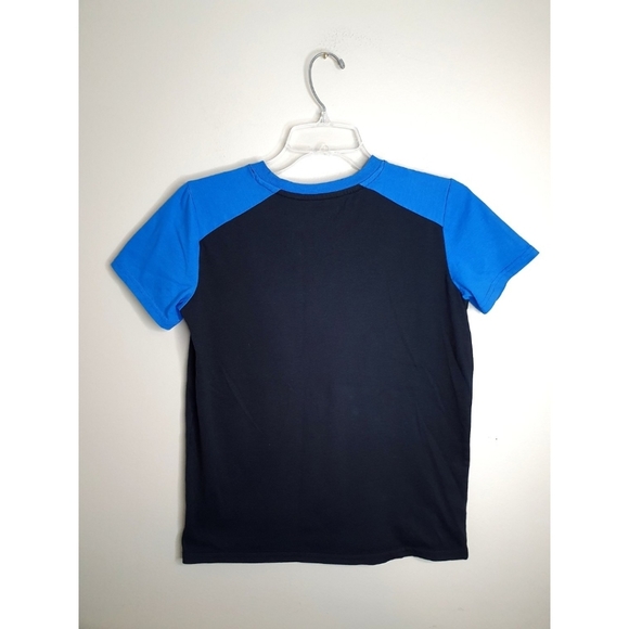 Boy's Champion, Sports Short Sleeve T-Shirt, Size 14/16, Black Blue & Green - Picture 2 of 10